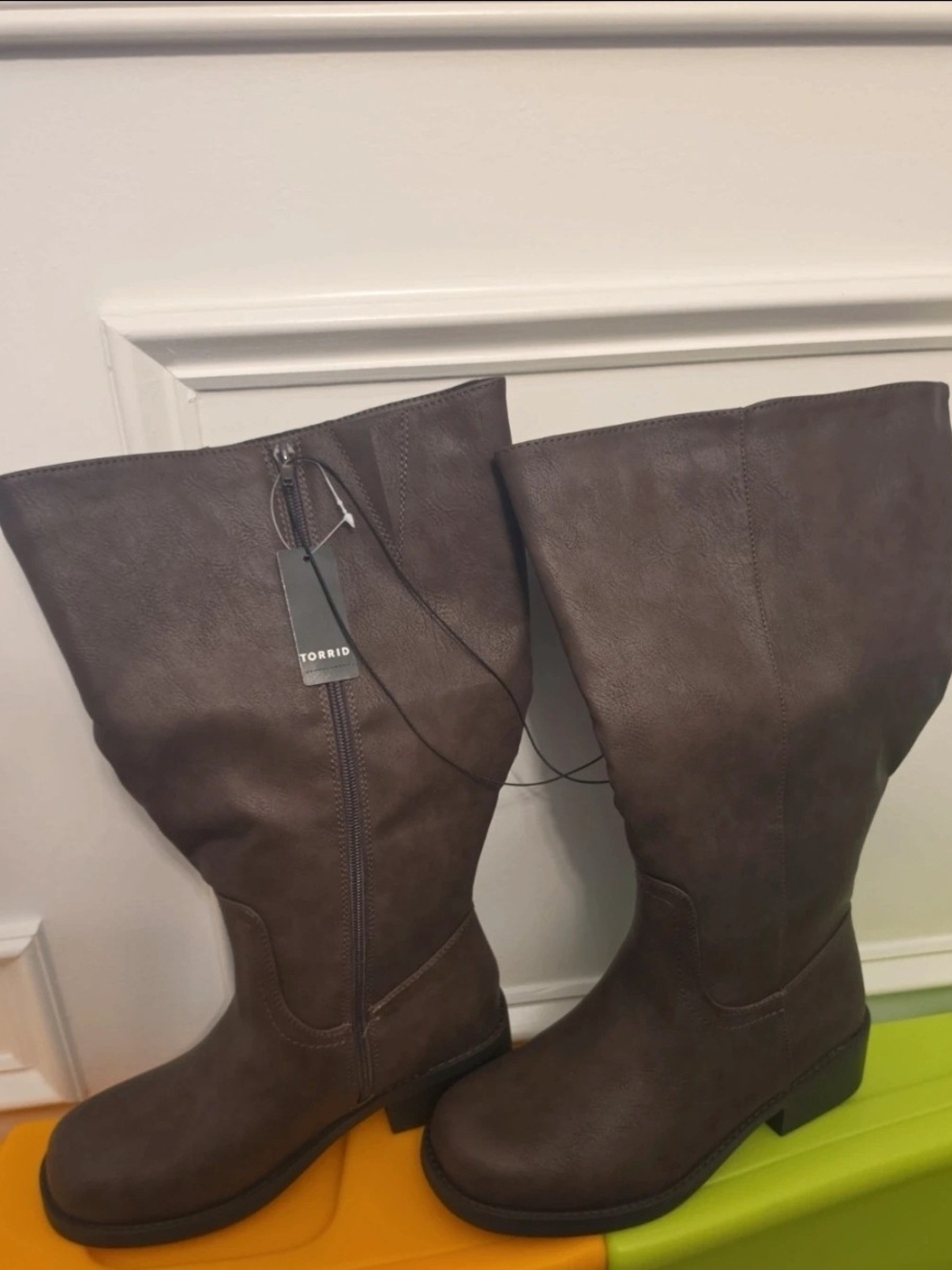 Torrid Dark Brown Extra Wide Calf Riding Boots